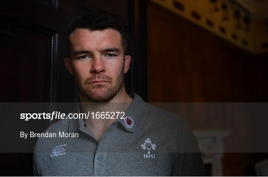 Ireland Rugby Squad Training and Press Conference