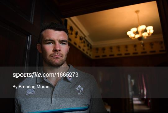 Ireland Rugby Squad Training and Press Conference