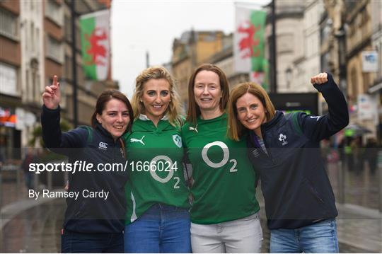 Ireland Rugby Supporters in Cardiff