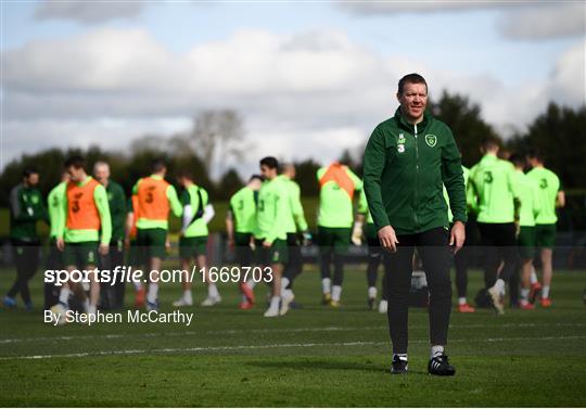 Republic of Ireland Training Session and Press Conference