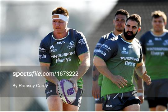 Connacht Rugby Squad Training and Press Conference