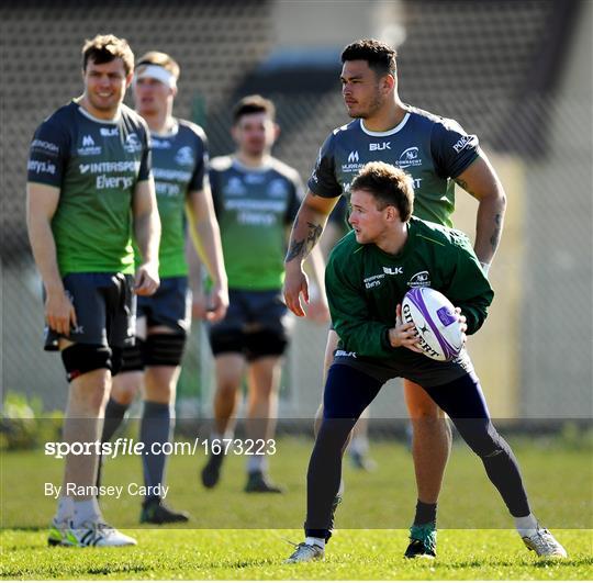 Connacht Rugby Squad Training and Press Conference