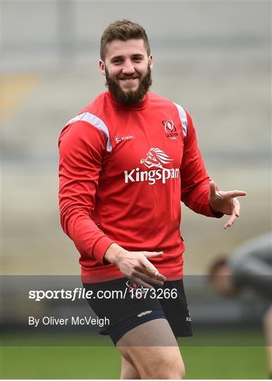 Ulster Rugby Squad Training and Press Conference