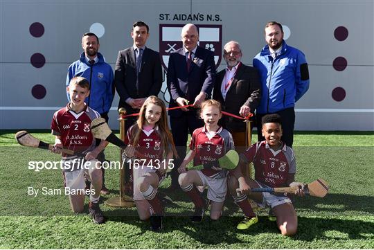 St Aidan's SNS hurling wall opening ceremony