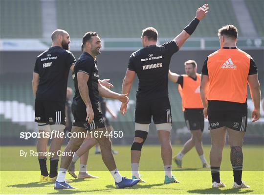 Leinster Rugby Captain's Run and Press Conference