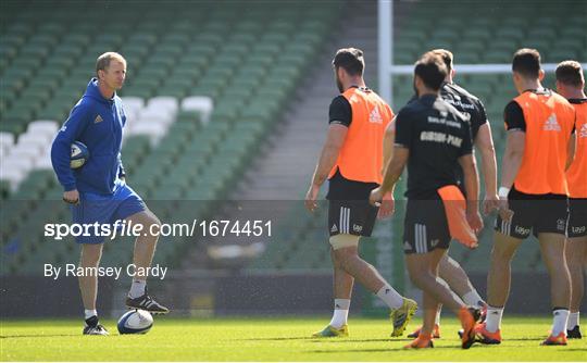 Leinster Rugby Captain's Run and Press Conference Leinster Rugby Captain's Run and Press Conference