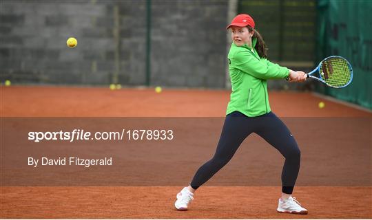 Irish Ladies Fed Cup Team Open Training Session