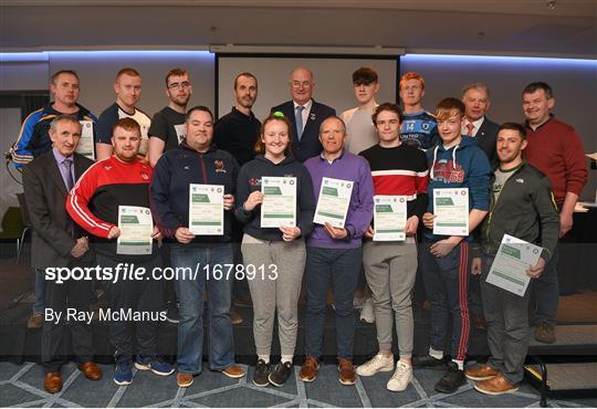 Presentation of certificates to new referees