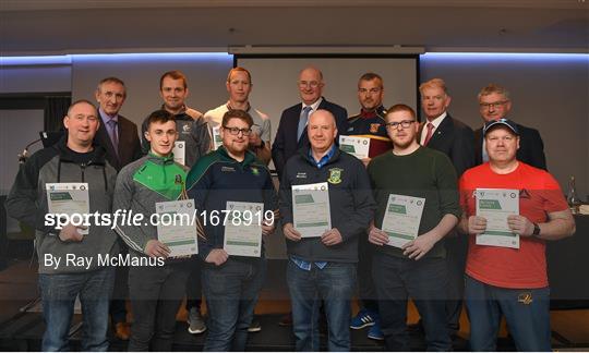 Presentation of certificates to new referees Presentation of certificates to new referees