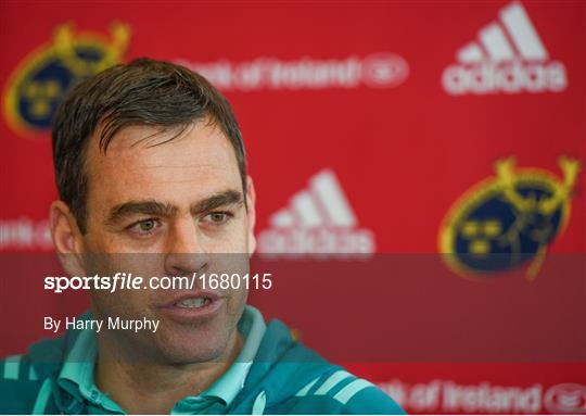 Munster Rugby Press Conference and Squad Training