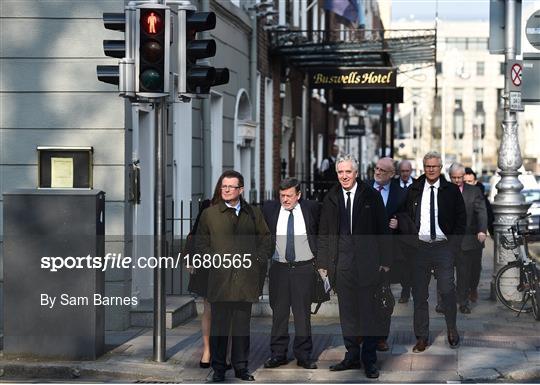 The Football Association of Ireland attend a meeting with the Oireachtas Committee on Sport