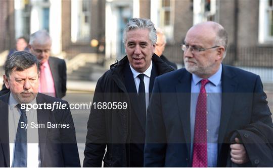 The Football Association of Ireland attend a meeting with the Oireachtas Committee on Sport The Football Association of Ireland attend a meeting with the Oireachtas Committee on Sport