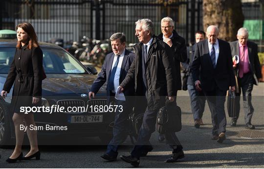 The Football Association of Ireland attend a meeting with the Oireachtas Committee on Sport The Football Association of Ireland attend a meeting with the Oireachtas Committee on Sport