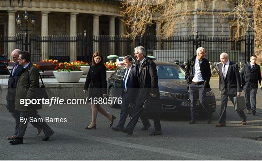 The Football Association of Ireland attend a meeting with the Oireachtas Committee on Sport