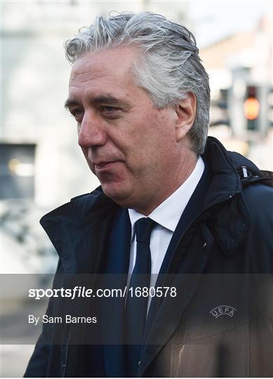 The Football Association of Ireland attend a meeting with the Oireachtas Committee on Sport