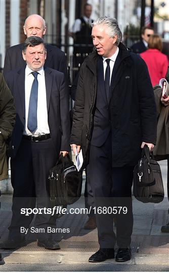 The Football Association of Ireland attend a meeting with the Oireachtas Committee on Sport
