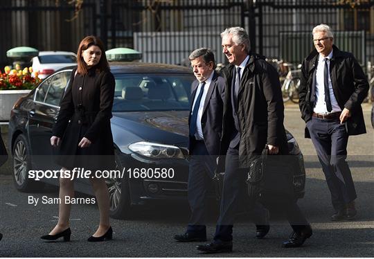 The Football Association of Ireland attend a meeting with the Oireachtas Committee on Sport The Football Association of Ireland attend a meeting with the Oireachtas Committee on Sport