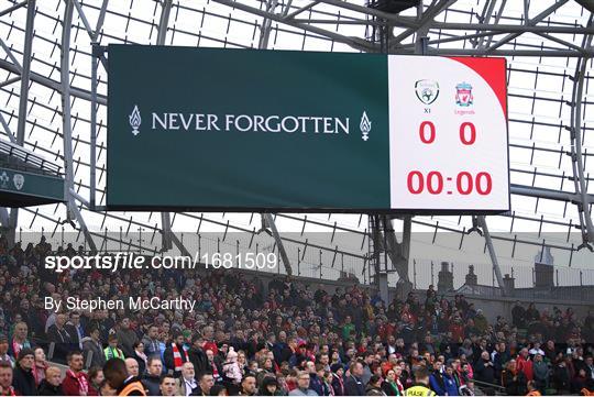 Republic of Ireland XI v Liverpool FC Legends - Sean Cox Fundraiser Republic of Ireland XI v Liverpool FC Legends - Sean Cox Fundraiser
