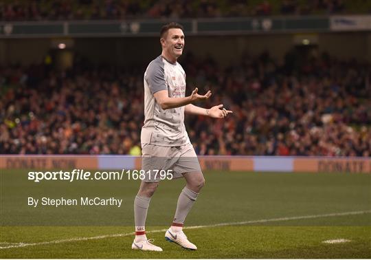 Republic of Ireland XI v Liverpool FC Legends - Sean Cox Fundraiser Republic of Ireland XI v Liverpool FC Legends - Sean Cox Fundraiser