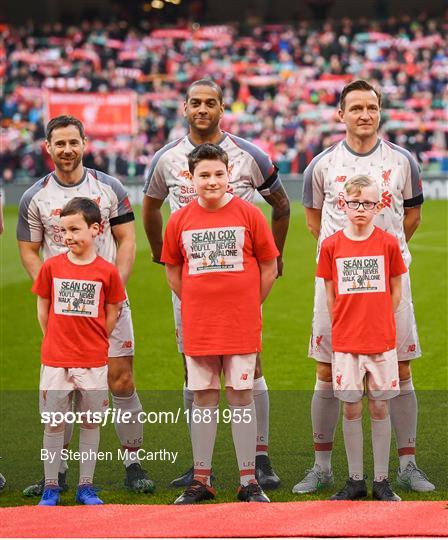 Republic of Ireland XI V Liverpool FC Legends - Sean Cox Fundraiser Republic of Ireland XI V Liverpool FC Legends - Sean Cox Fundraiser
