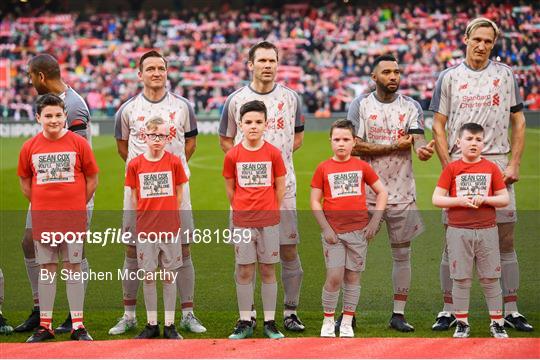 Republic of Ireland XI V Liverpool FC Legends - Sean Cox Fundraiser Republic of Ireland XI V Liverpool FC Legends - Sean Cox Fundraiser