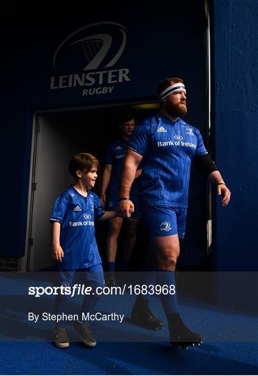Mascots at Leinster v Glasgow Warriors - Guinness PRO14 Round 20
