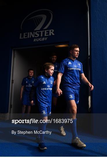 Mascots at Leinster v Glasgow Warriors - Guinness PRO14 Round 20