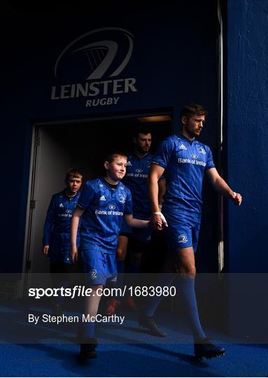 Mascots at Leinster v Glasgow Warriors - Guinness PRO14 Round 20