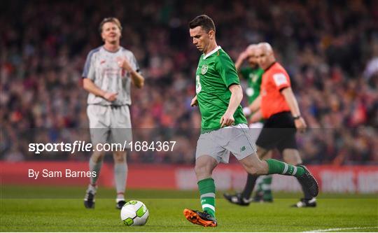 Republic of Ireland XI V Liverpool FC Legends - Sean Cox Fundraiser Republic of Ireland XI V Liverpool FC Legends - Sean Cox Fundraiser