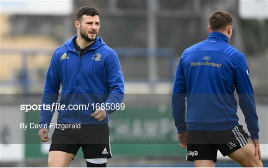 Leinster Rugby Squad Training and Press Conference