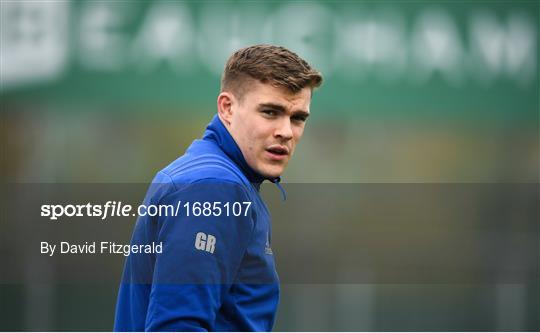 Leinster Rugby Squad Training and Press Conference