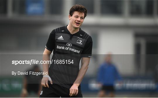 Leinster Rugby Squad Training and Press Conference