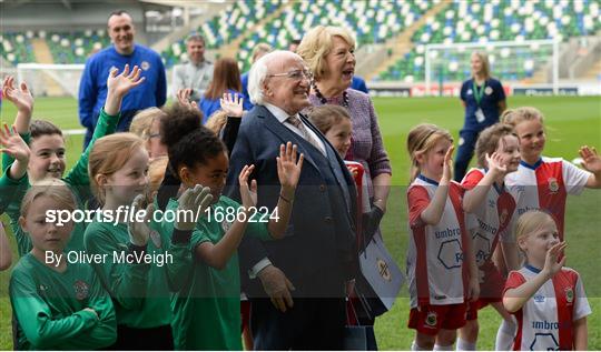 Visit of Irish President Michael D Higgins to the Irish Football Association