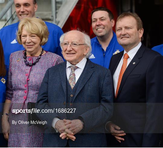 Visit of Irish President Michael D Higgins to the Irish Football Association