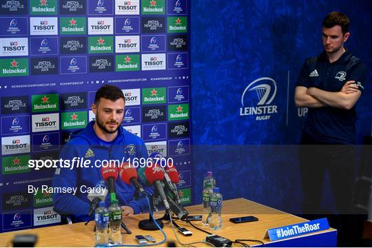Leinster Rugby Press Conference and Squad Training Leinster Rugby Press Conference and Squad Training