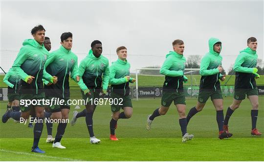 Republic of Ireland U17 Press Conference and Squad Training