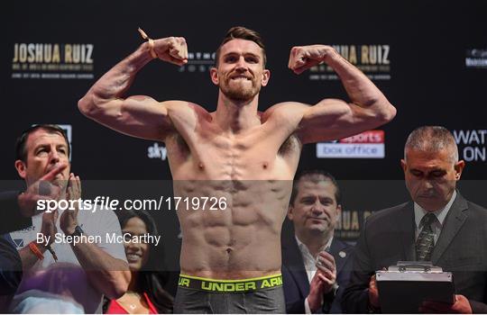 Anthony Joshua vs. Andy Ruiz Jr. - Weigh Ins Anthony Joshua vs. Andy Ruiz Jr. - Weigh Ins