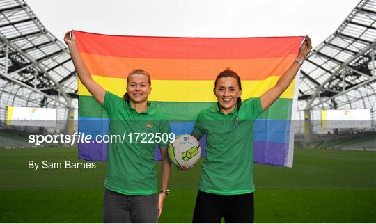 Aviva Ireland light up Aviva Stadium to celebrate Pride Month