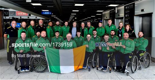 Irish Wheelchair Hurling Team depart for ParaGamesBreda 2019 in Breda, Netherlands