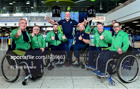 Irish Wheelchair Hurling Team depart for ParaGamesBreda 2019 in Breda, Netherlands
