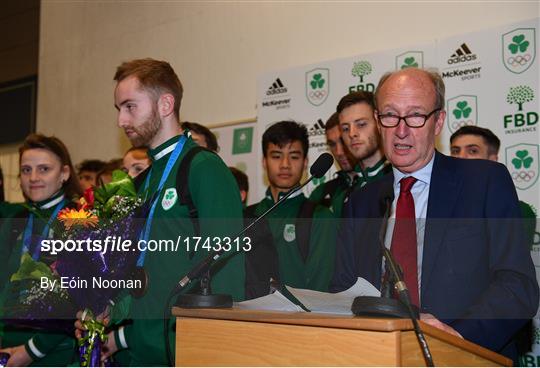 Team Ireland homecoming from Minsk 2019 European Games