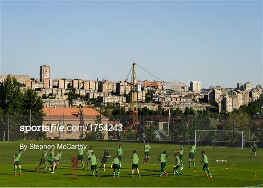 Republic of Ireland U19's Press Conference & Training Session