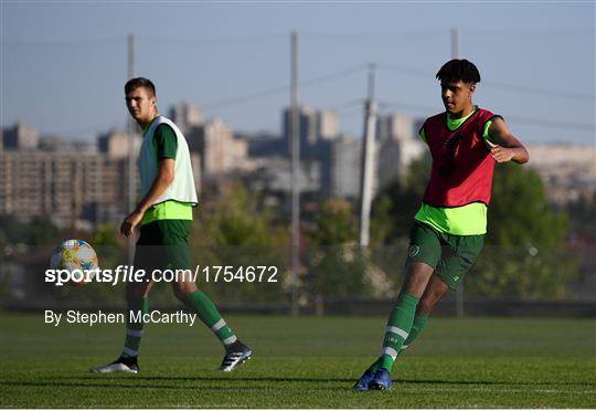 Republic of Ireland U19's Press Conference & Training Session