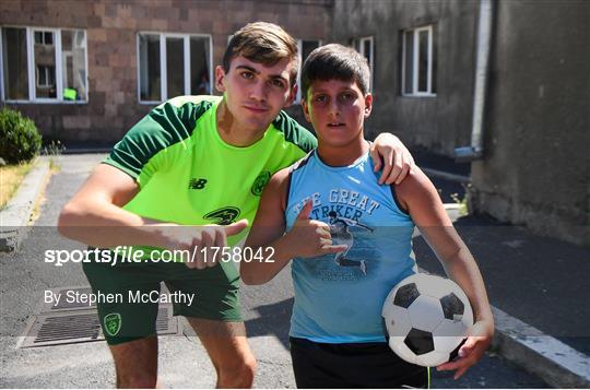 Republic of Ireland U19's in Armenia