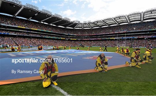 RNLI promote drowning prevention campaign ‘Respect the Water’ at the GAA All-Ireland Senior Hurling semi-final in Croke Park