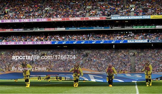 RNLI promote drowning prevention campaign ‘Respect the Water’ at the GAA All-Ireland Senior Hurling semi-final in Croke Park