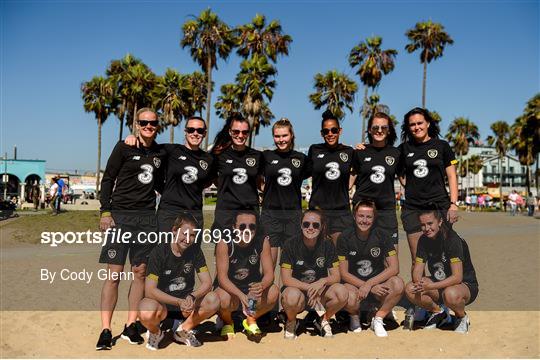 Republic of Ireland Women's Team visit Venice Beach