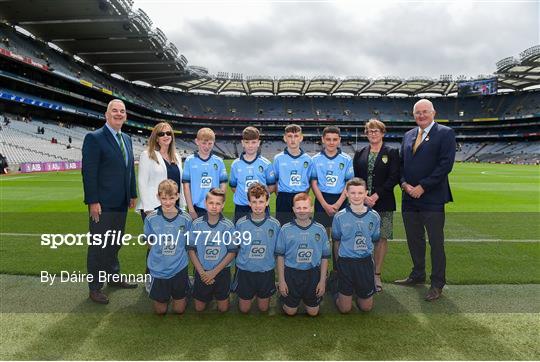 INTO Cumann na mBunscol GAA Respect Exhibition Go Games at Dublin v Mayo - GAA Football All-Ireland Senior Championship Semi Final INTO Cumann na mBunscol GAA Respect Exhibition Go Games at Dublin v Mayo - GAA Football All-Ireland Senior Championship Semi Final