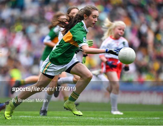 INTO Cumann na mBunscol GAA Respect Exhibition Go Games at Kerry v Tyrone - GAA Football All-Ireland Senior Championship Semi-Final