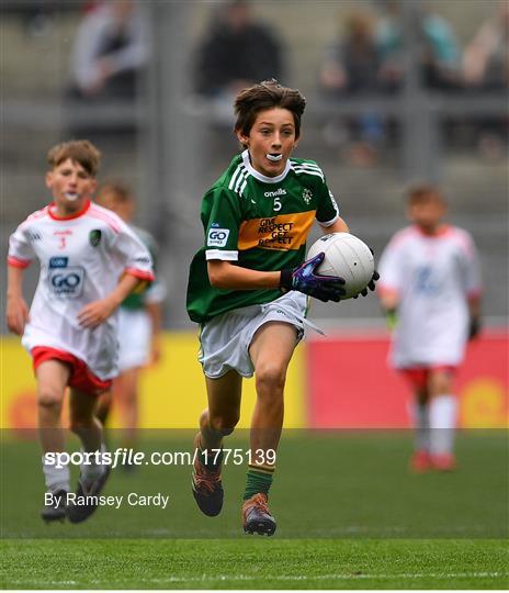 INTO Cumann na mBunscol GAA Respect Exhibition Go Games at Kerry v Tyrone - GAA Football All-Ireland Senior Championship Semi-Final INTO Cumann na mBunscol GAA Respect Exhibition Go Games at Kerry v Tyrone - GAA Football All-Ireland Senior Championship Semi-Final